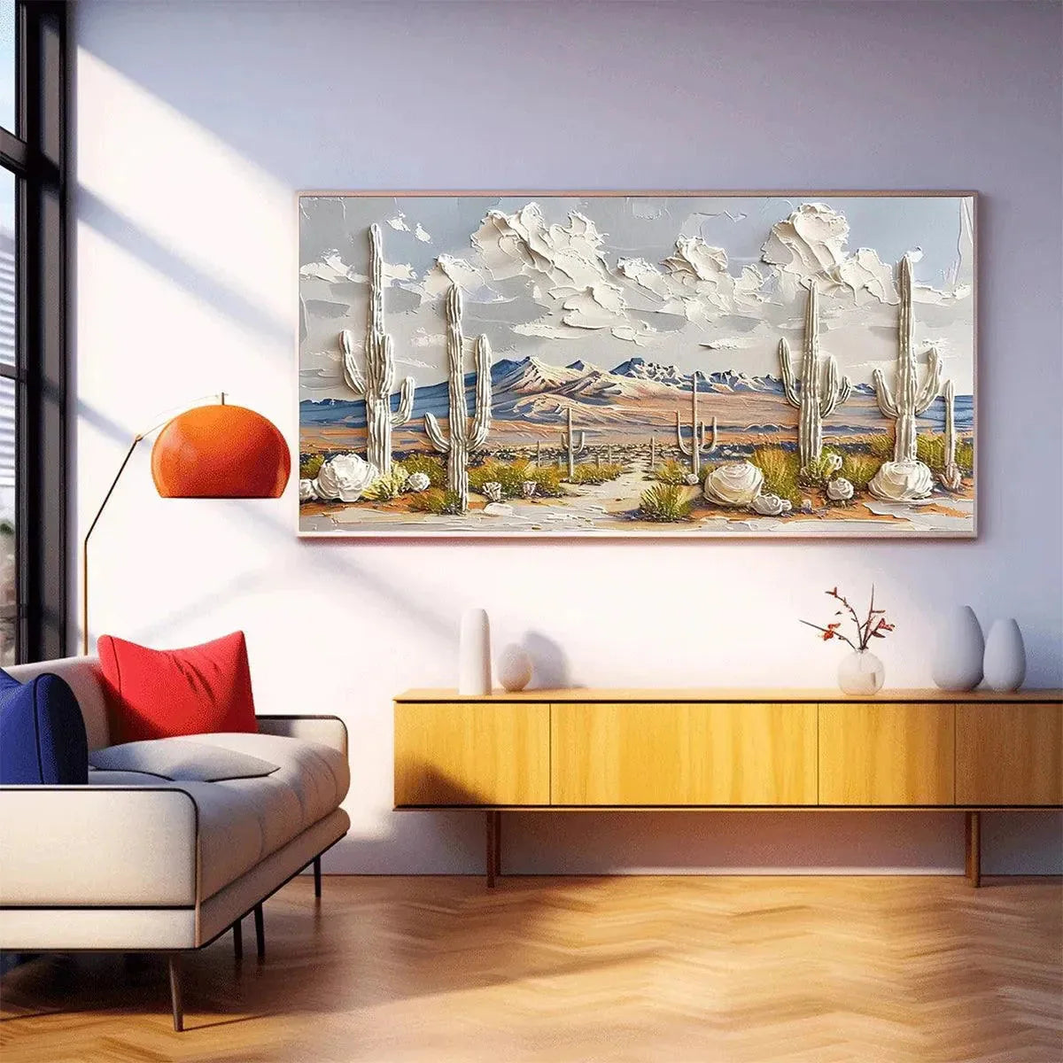 DESERT DREAM — painting reference image 6. Room styling and framing are illustrative.