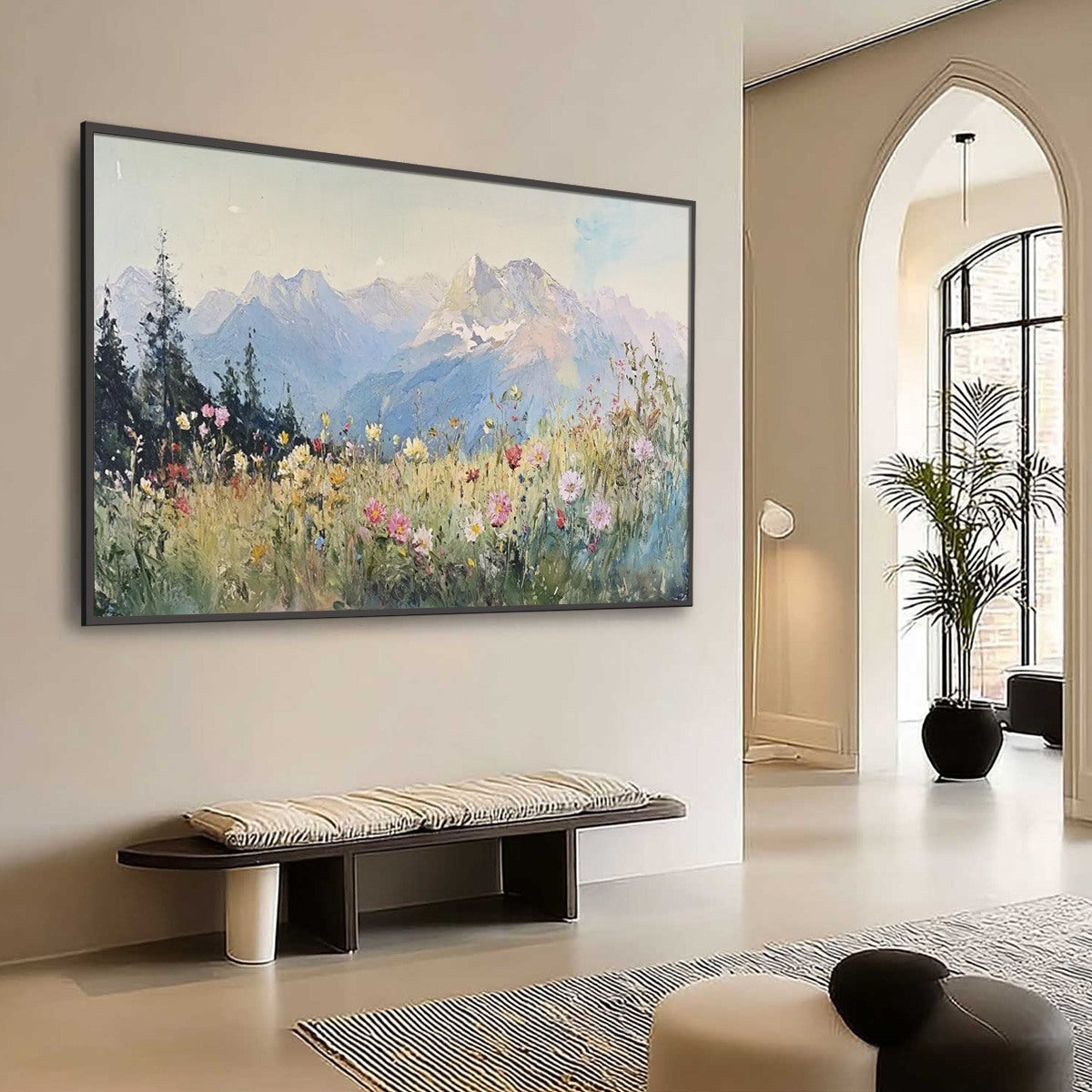 ALPINE SERENITY — painting reference image 8. Room styling and framing are illustrative.