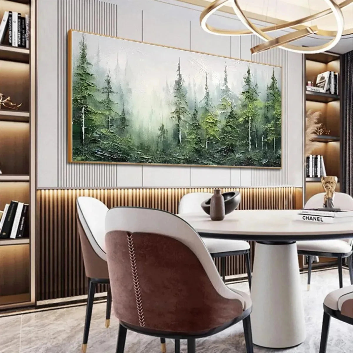 EMERALD FOREST — painting reference image 8. Room styling and framing are illustrative.