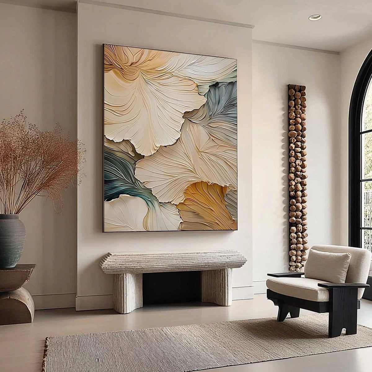 PETAL WHISPER — painting reference image 3. Room styling and framing are illustrative.