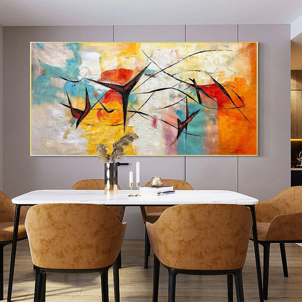 Aerial Dance — reference gallery image 2. Room styling and framing are illustrative.