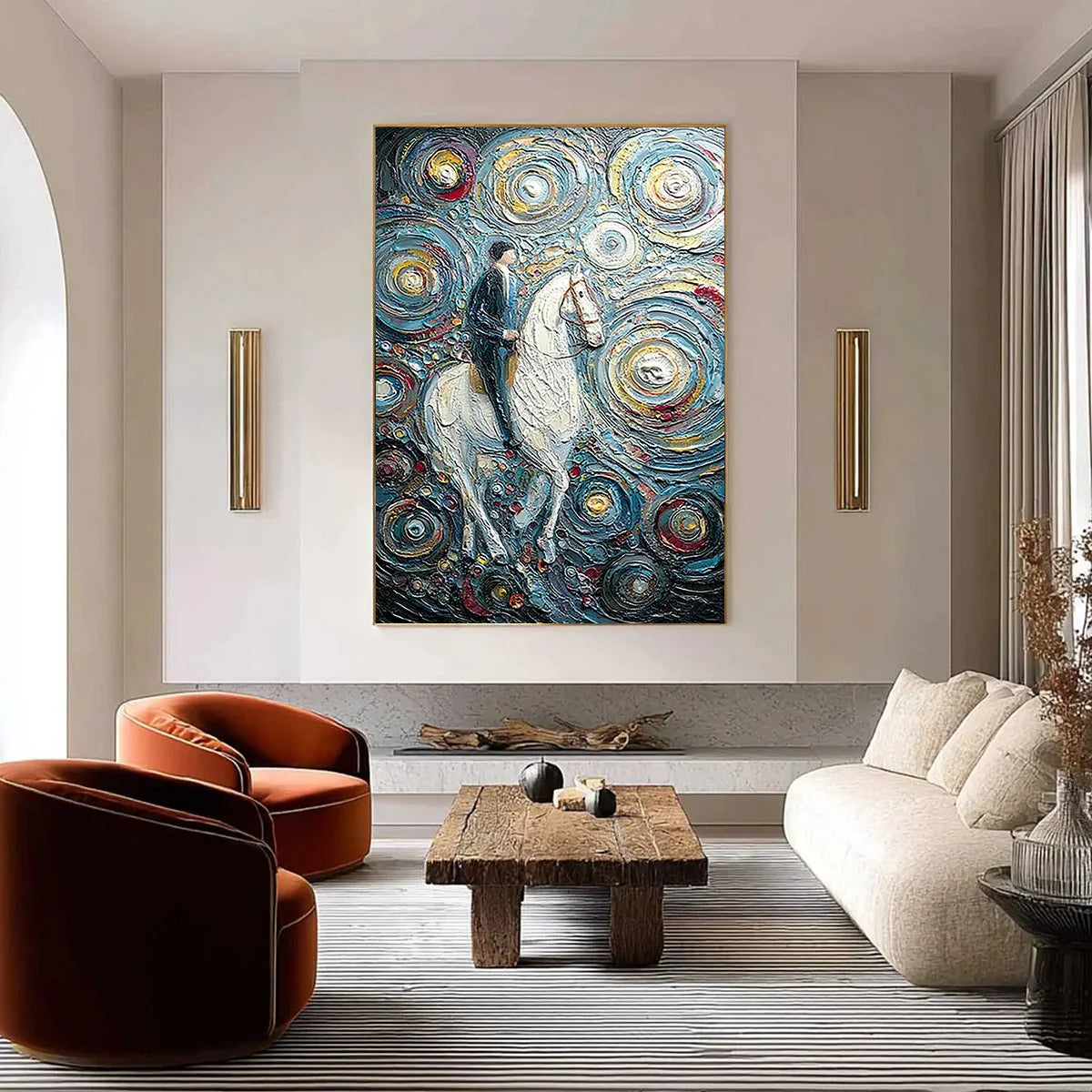 Celestial Journey — reference gallery image 2. Room styling and framing are illustrative.