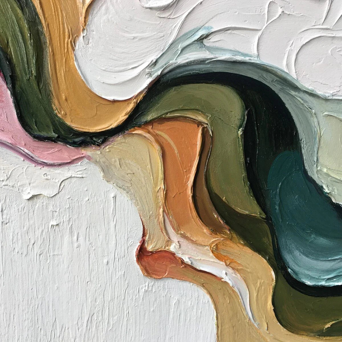 TERRA FLOW — painting reference image 3. Room styling and framing are illustrative.