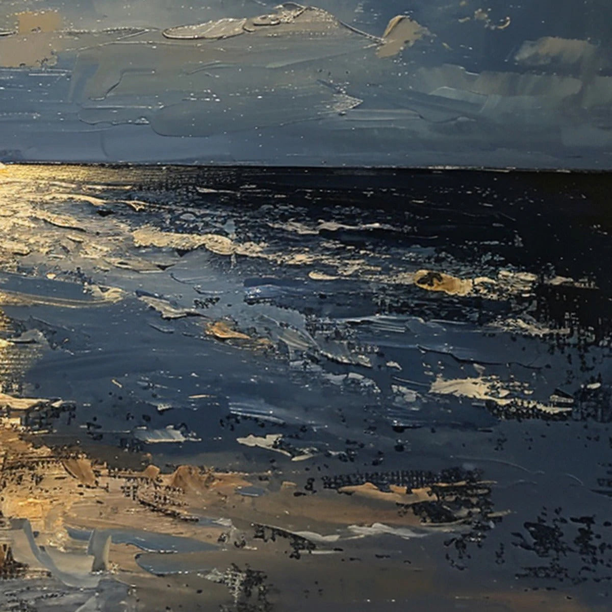 MOONLIT SERENITY — painting reference image 5. Room styling and framing are illustrative.