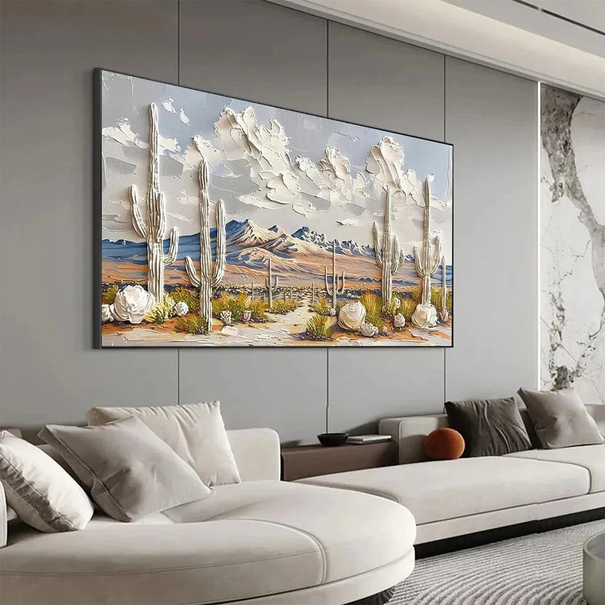 DESERT DREAM — painting reference image 4. Room styling and framing are illustrative.