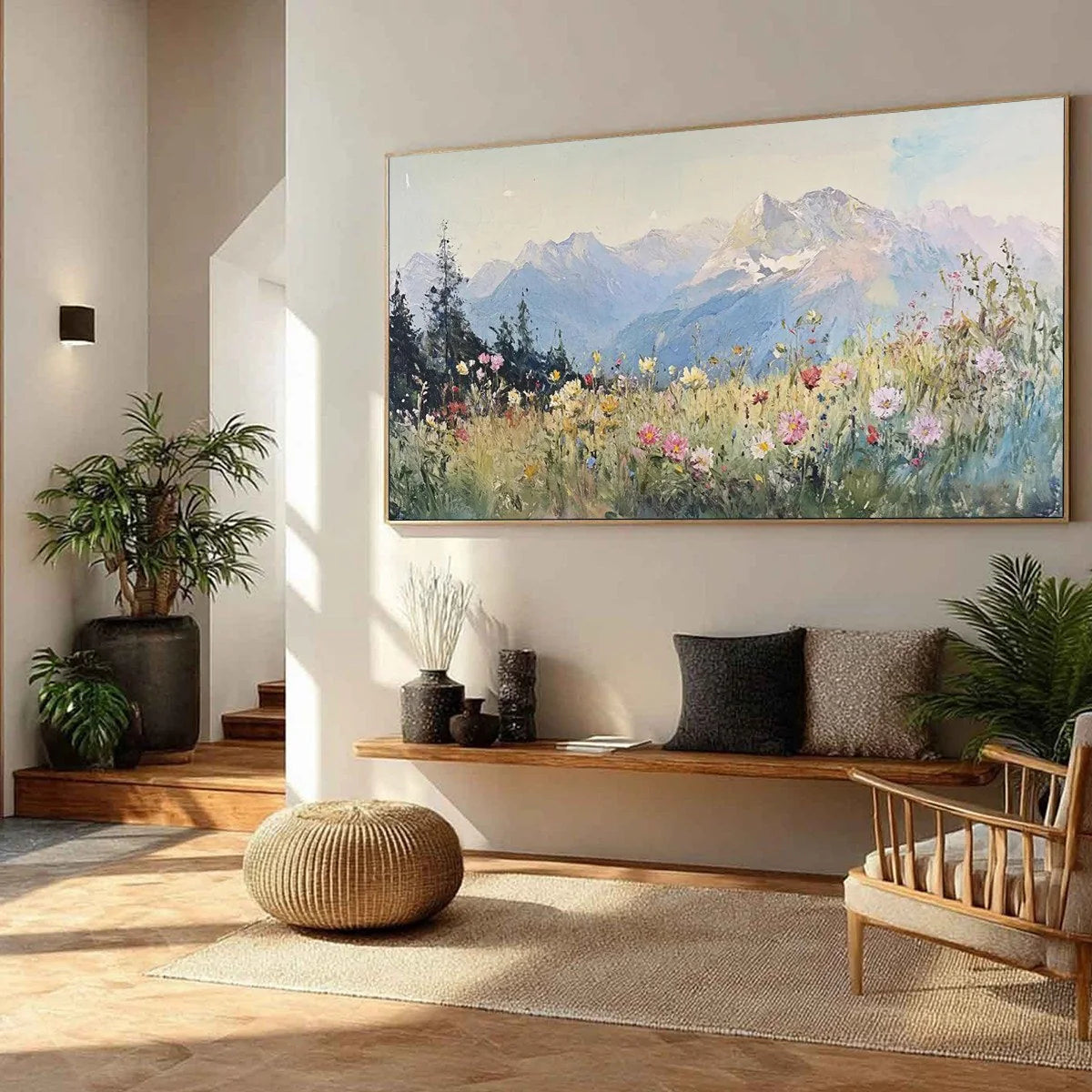 ALPINE SERENITY — painting reference image 5. Room styling and framing are illustrative.