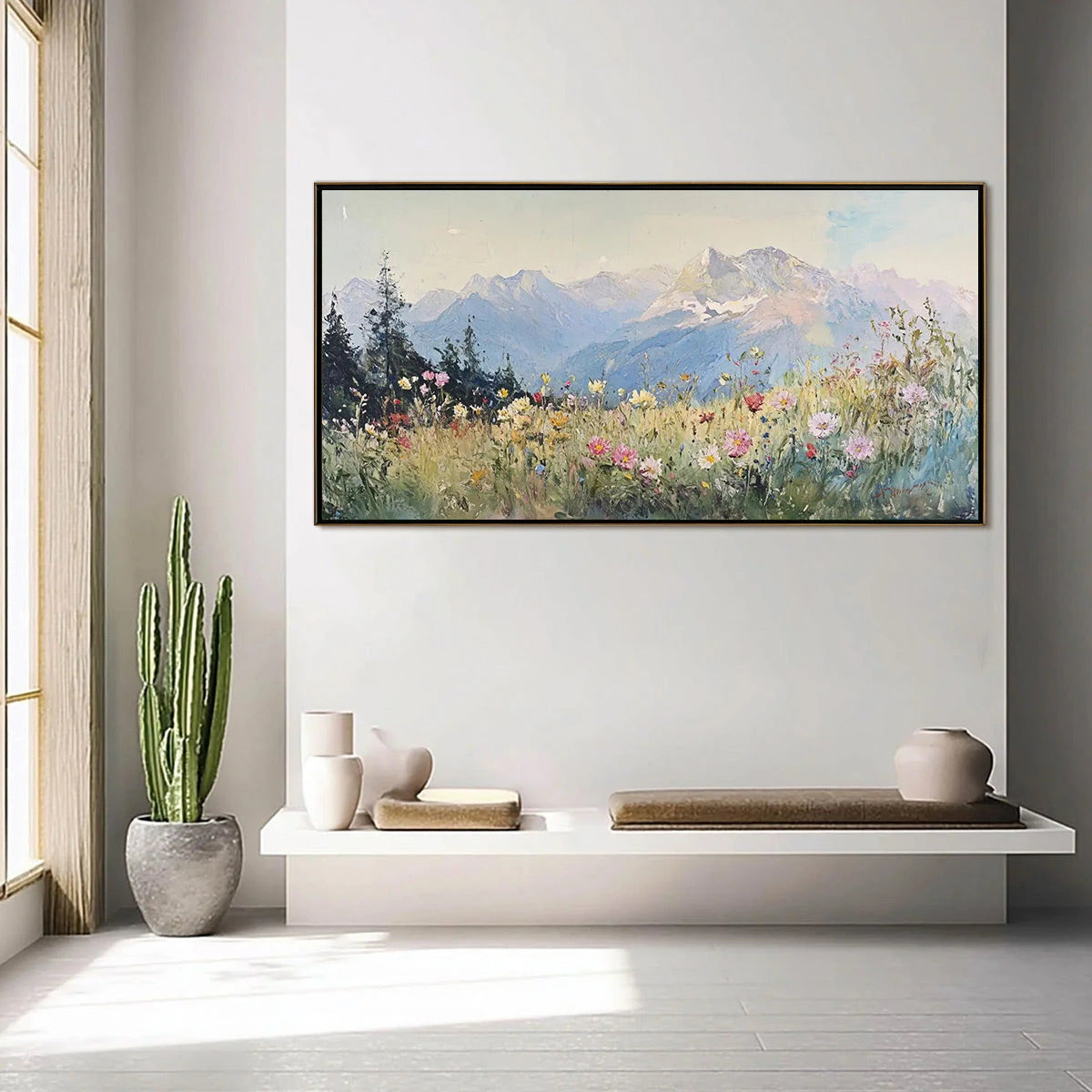 ALPINE SERENITY — painting reference image 7. Room styling and framing are illustrative.