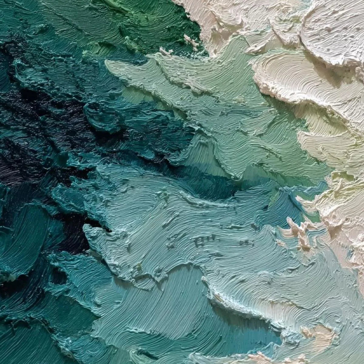EMERALD TIDE — painting reference image 5. Room styling and framing are illustrative.