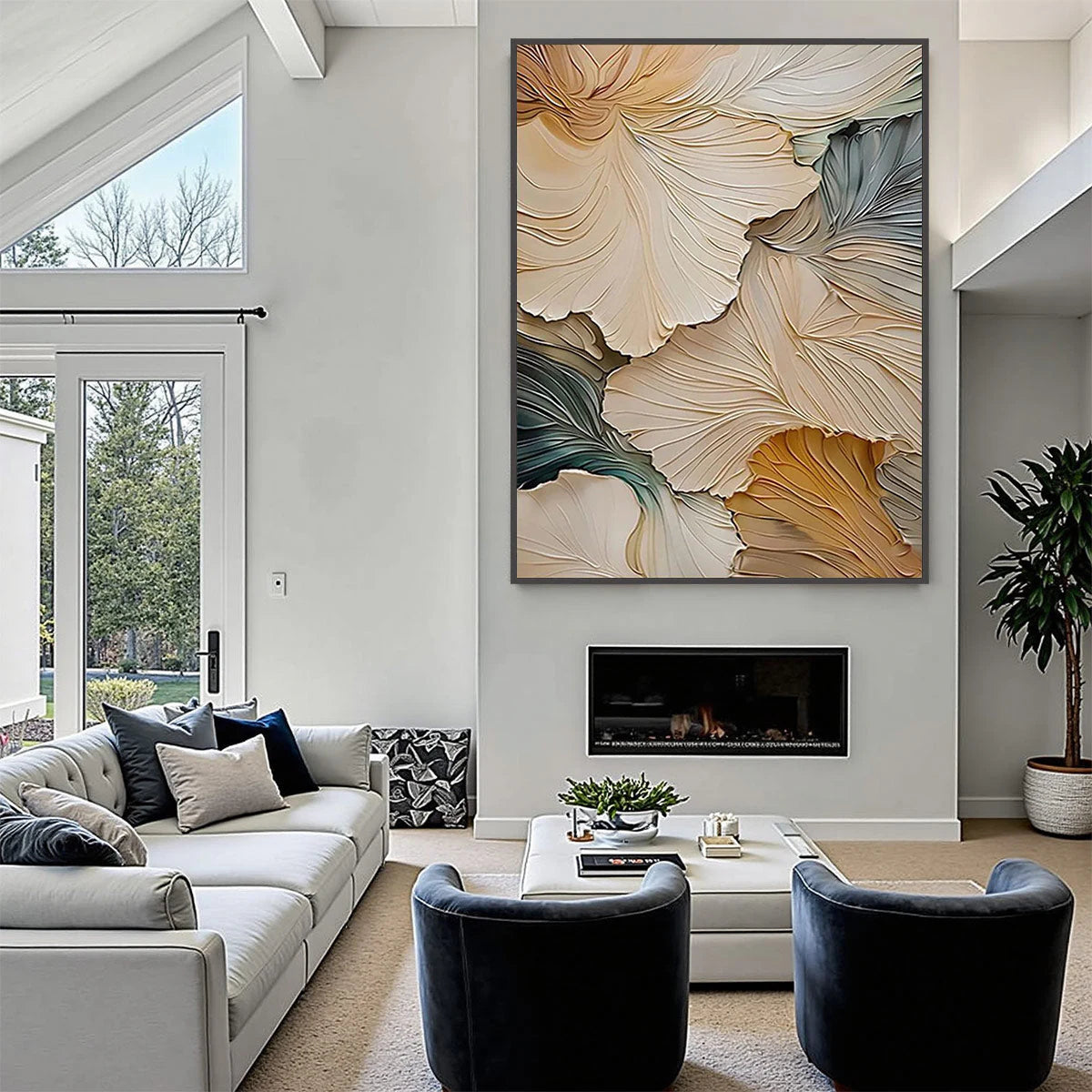 PETAL WHISPER — painting reference image 7. Room styling and framing are illustrative.