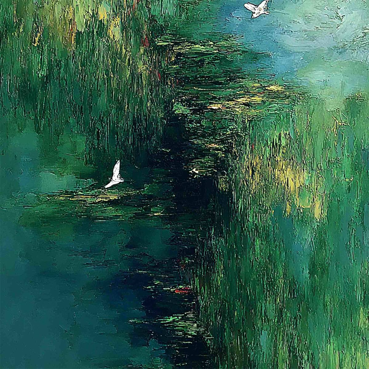 VERDANT SANCTUARY — painting reference image 3. Room styling and framing are illustrative.